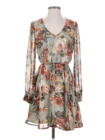 Pre-owned Jealous Tomato Casual Dress In Gray