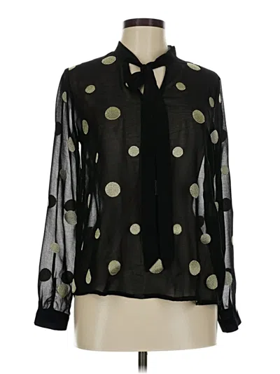 Pre-owned Jealous Tomato Long Sleeve Blouse In Black