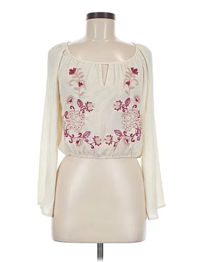 Pre-owned Jealous Tomato Long Sleeve Blouse In Ivory