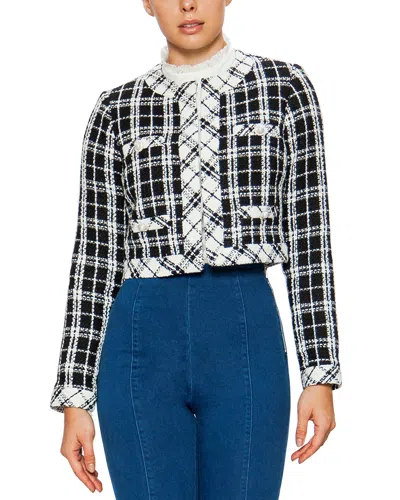 Jealous Tomato Tie Neck Blouse In Animal Print