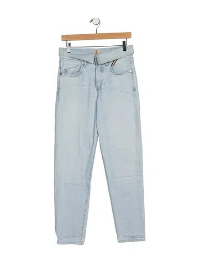 Pre-owned Jean Atelier High-rise Skinny Leg Jeans In Blue