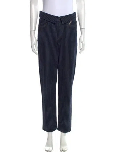 Pre-owned Jean Atelier High-rise Straight Leg Jeans In Blue