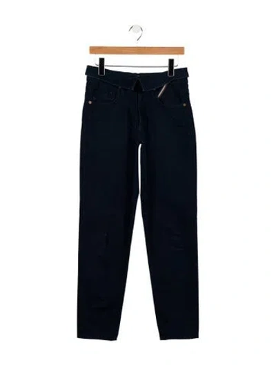 Pre-owned Jean Atelier High-rise Straight Leg Jeans In Blue