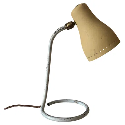 Pre-owned Jean Boris Lacroix Mid-century Modern Cocotte Desk Lamp, Brass & Metal, France, C.1950s In Brown