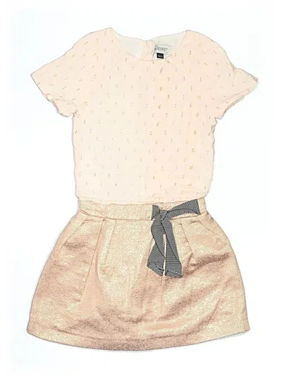 Pre-owned Jean Bourget Kids' Dress In Tan