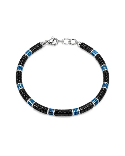 Jean Claude Agate Beads And Hematite Bracelet