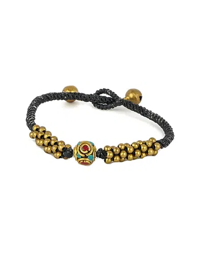 Jean Claude Braided Wrap Bracelet In Black