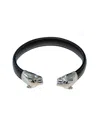 Jean Claude Dell Arte Leather Bangle Bracelet