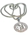 Jean Claude Dell Arte Stainless Steel Aquarius Pendant Necklace