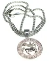 Jean Claude Dell Arte Stainless Steel Sagittarius Pendant Necklace