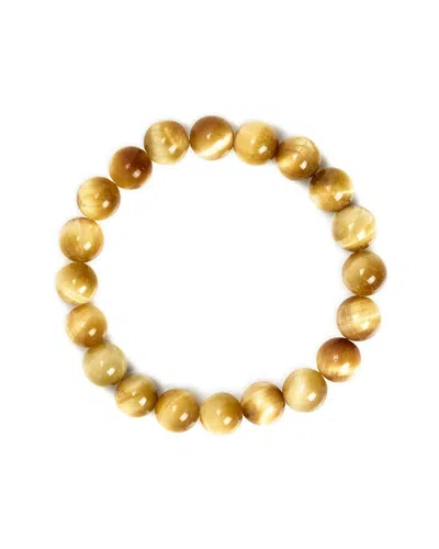 JEAN CLAUDE JEAN CLAUDE JEWELRY TIGER EYE BEAD STRETCH BRACELET