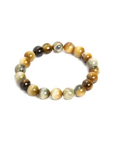 Jean Claude Jewelry Tiger Eye Bead Stretch Bracelet In Multi
