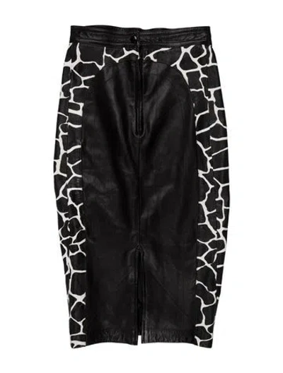 Pre-owned Jean Claude Jitrois Vintage Midi Length Skirt In Black