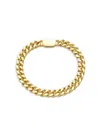 JEAN CLAUDE MEN'S GOLDTONE ZIG ZAG CHAIN BRACELET