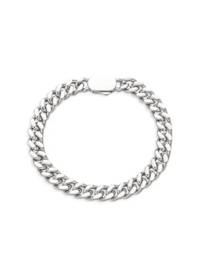Jean Claude Men's Stainless Steel Zig Zag Chain Bracelet In Metallic