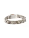 JEAN CLAUDE MEN'S ZIG ZAG STAINLESS STEEL BRACELET