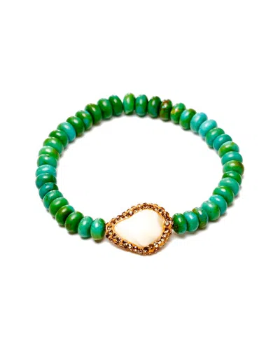 Jean Claude Pearl Bracelet In Green