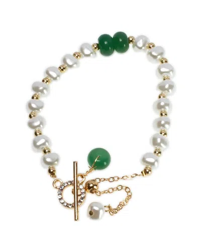 Jean Claude Stainless Steel Bracelet In White