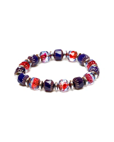 Jean Claude Stainless Steel Bracelet In Animal Print