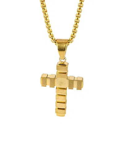 Jean Claude Dell Arte Stainless Steel Cross Necklace