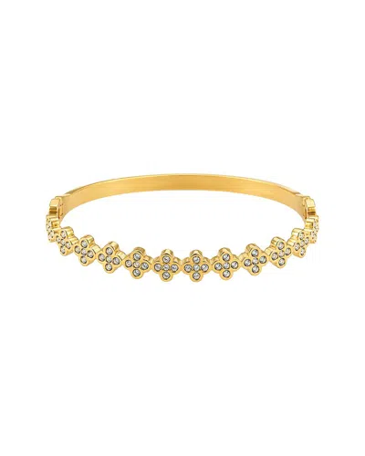 Jean Claude Stainless Steel Cz Bracelet In Gold