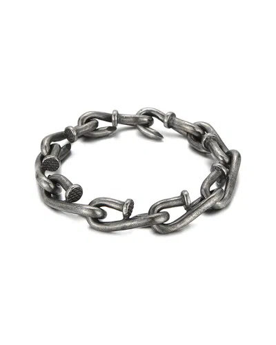 Jean Claude Stainless Steel Lucky Nail Bangle Bracelet In Metallic