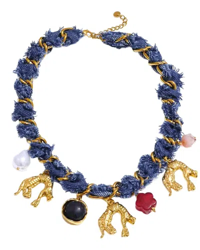 Jean Claude Stainless Steel Necklace In Multi