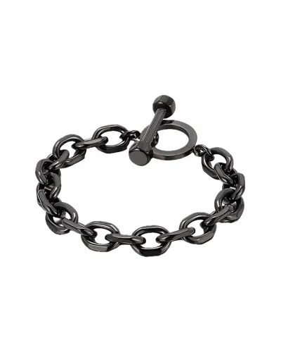 Jean Claude Stainless Steel Toggle Bracelet In Black