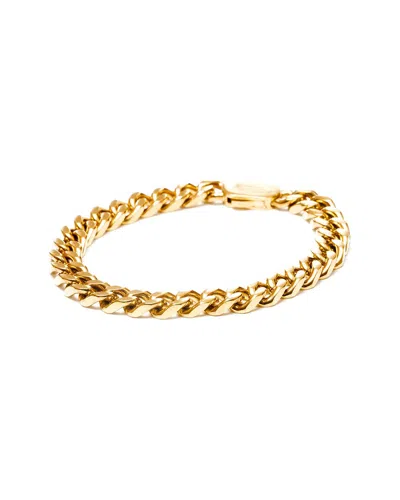 Jean Claude Stainless Steel Zigzag Bracelet In Gold