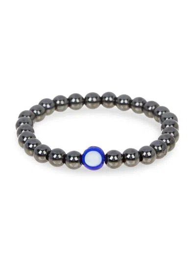 Jean Claude Women's Hematite Evil Eye Beaded Bracelet In Neutral