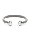 JEAN CLAUDE WOMEN'S STAINLESS STEEL CABLE BRACELET