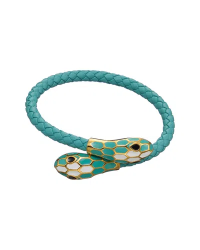 JEAN CLAUDE JEAN CLAUDE YEAR OF THE SNAKE COLLECTION LEATHER BRACELET