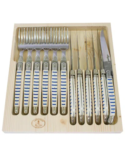Jean Dubost 12pc Flatware Set In Multi