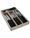Jean Dubost 24pc Everyday Flatware Set In Brown