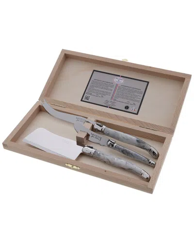 Jean Dubost 3pc Marble Cheese Set