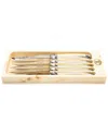 Jean Dubost 6 Ivory Knives Sharpened In Neutral