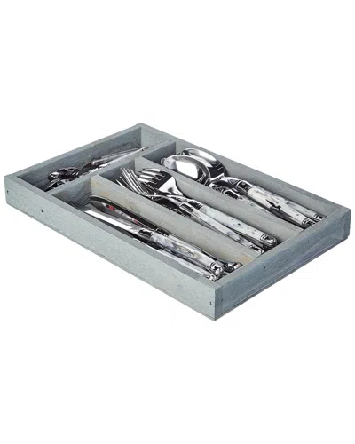 Jean Dubost Dnu  24pc Marble Flatware