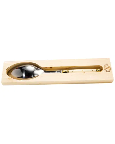 Jean Dubost Laguiole 11.25in Serving Spoon In White