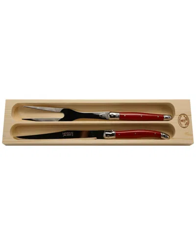 Jean Dubost Laguiole 2pc Carving Set In Multi