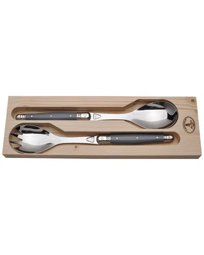 Jean Dubost Laguiole 2pc Salad Server Set In Multi