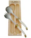 Jean Dubost Laguiole 2pc Salad Server Set