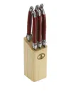 Jean Dubost Laguiole Cutlery Red Uni In Red