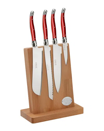 Jean Dubost Laguiole Kitchen 4pc Knife Set In Multi