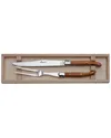 Jean Dubost Laguiole Olive Wood 2pc Carving Set