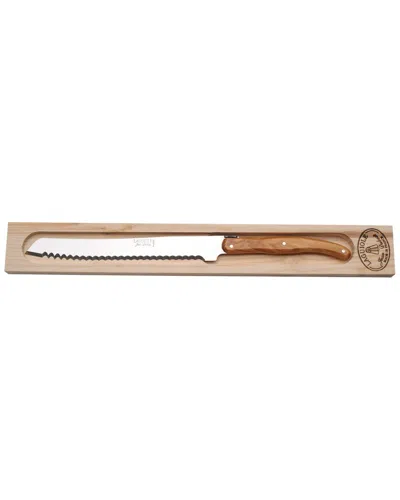 Jean Dubost Laguiole Olive Wood Bread Knife