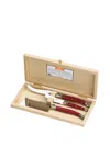 Jean Dubost Laguiole Cutlery Red Uni In Red