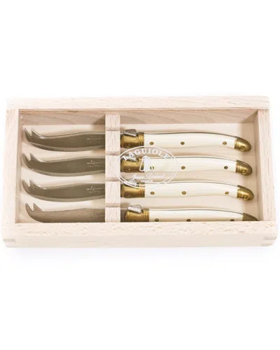 Jean Dubost Laguiole Set Of 4 Cheese Knives