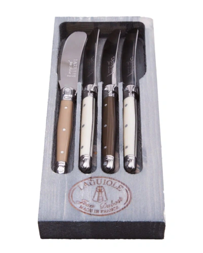 Jean Dubost Laguiole Set Of 4 Spreaders In Gray