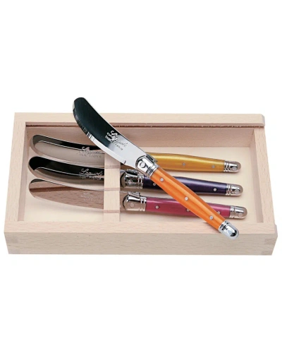 Jean Dubost Laguiole Set Of 4 Spreaders In Neutral