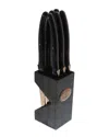 Jean Dubost Laguiole Set Of 6 Steak Knives In Block